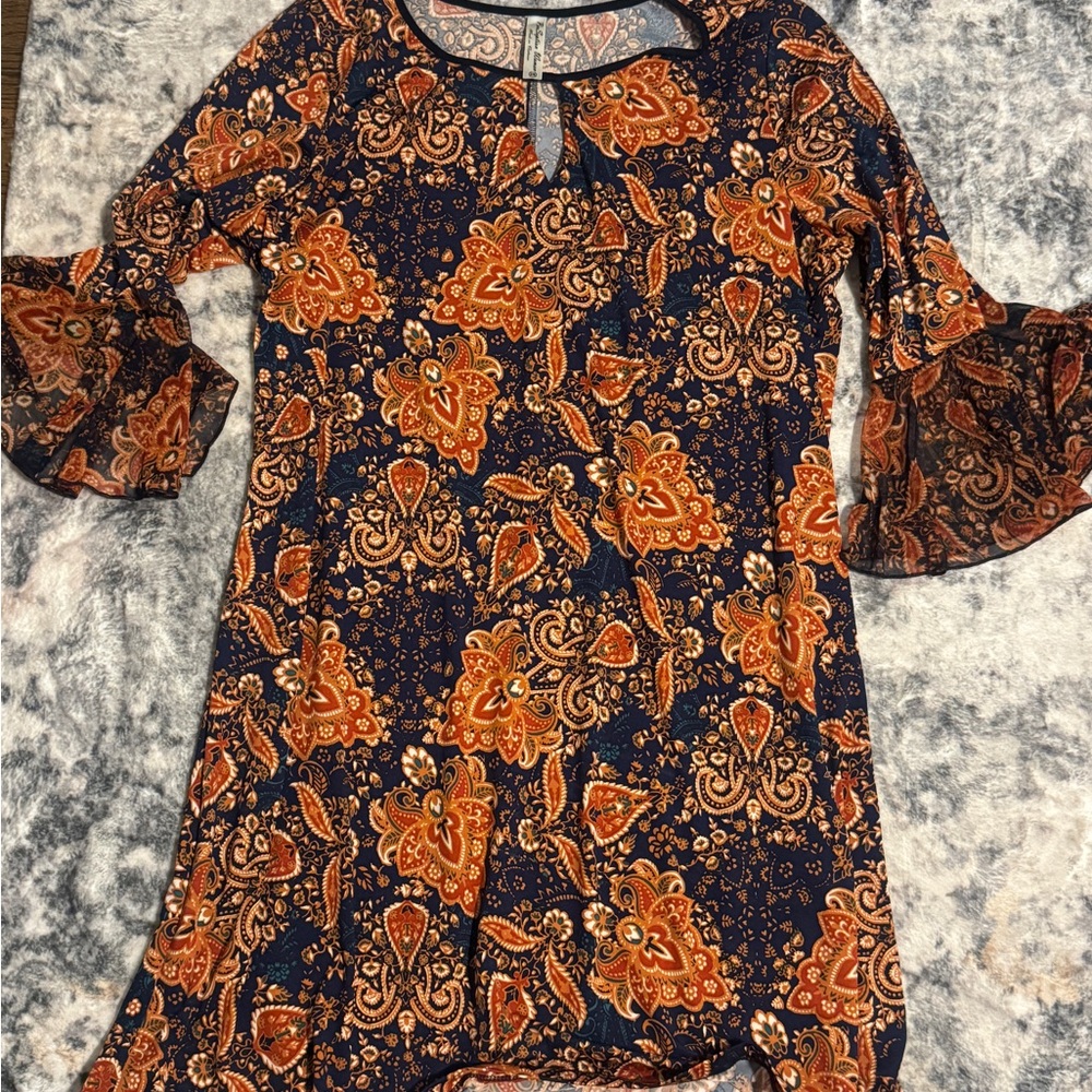 Perseption Vibrant Paisley Dress
